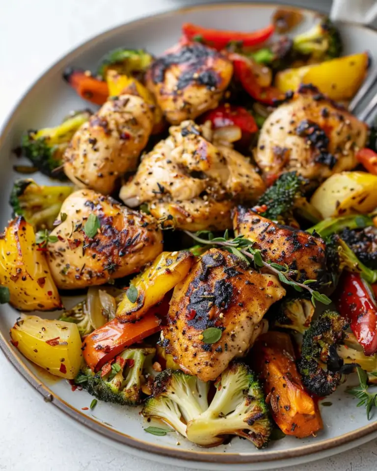 Healthy Air Fryer Chicken and Veggies