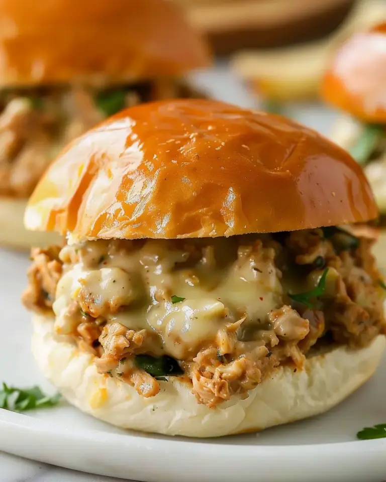 Chicken Alfredo Sloppy Joes