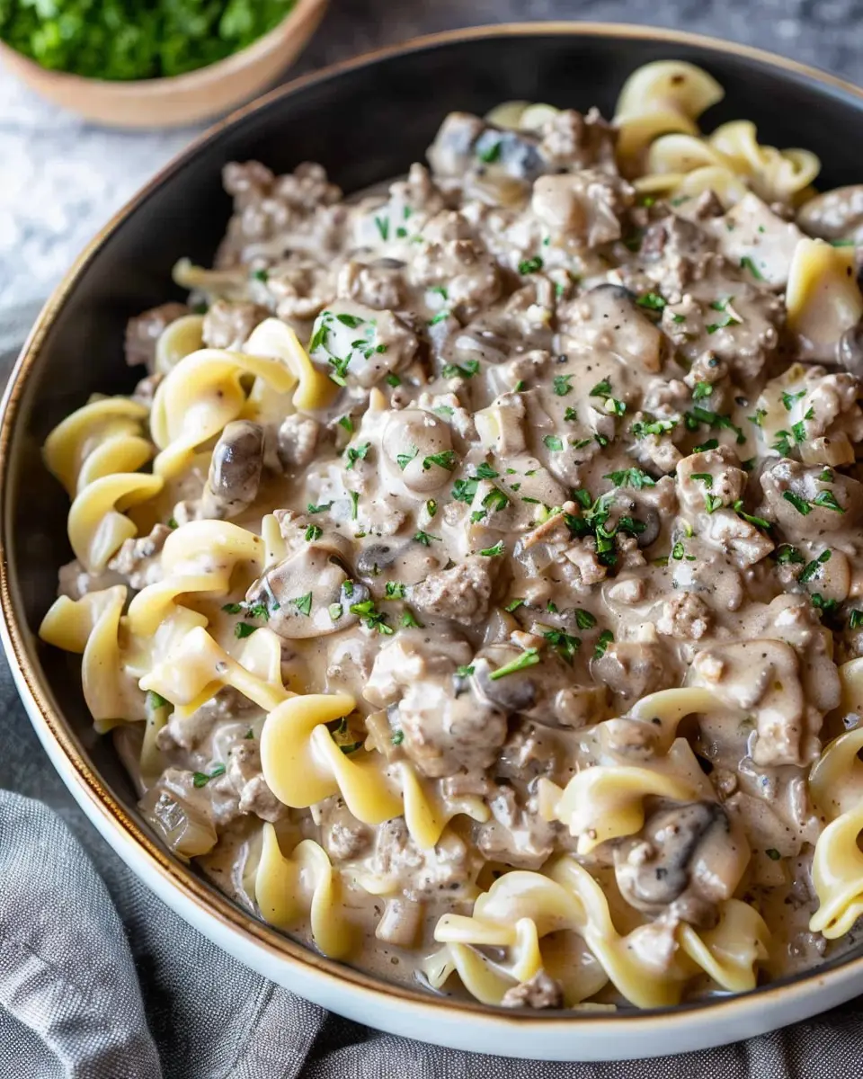 Best Hamburger Stroganoff: A Comforting Turkey Bacon Delight