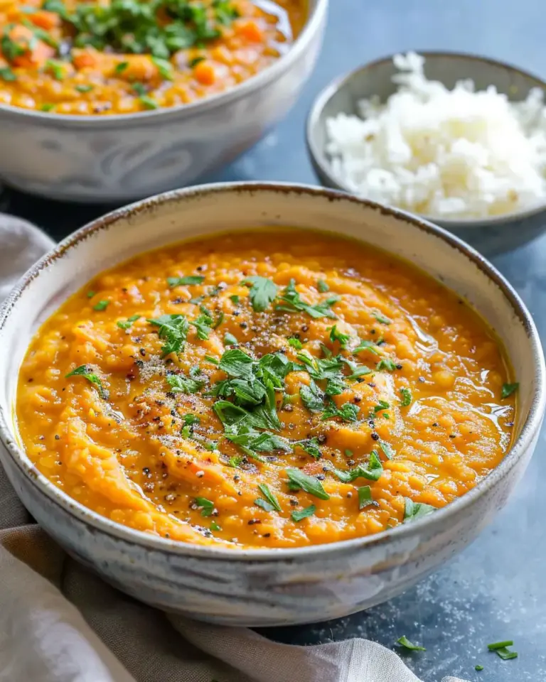 Spiced Carrot and Lentil Soup