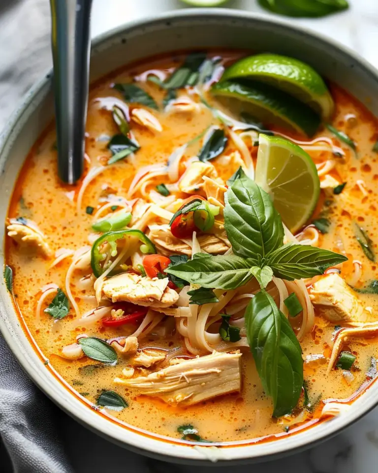 Easy Thai Chicken Curry Soup
