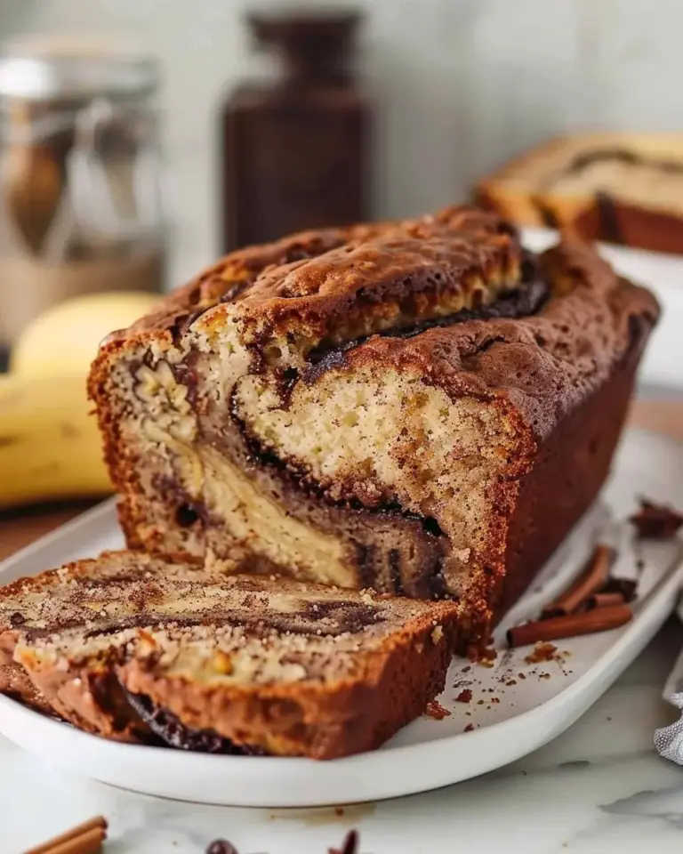 Cinnamon Swirled Banana Bread