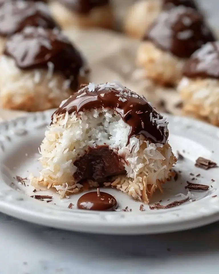 Coconut Domes with Chocolate Spread