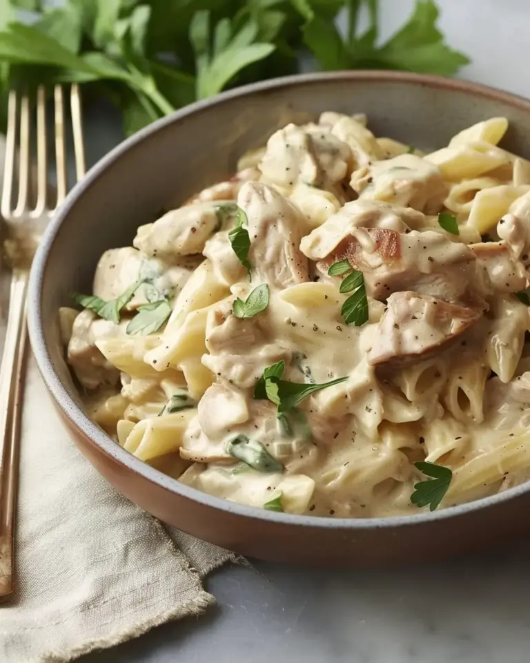 Slow-Cooker Creamy Tuscan Chicken Pasta