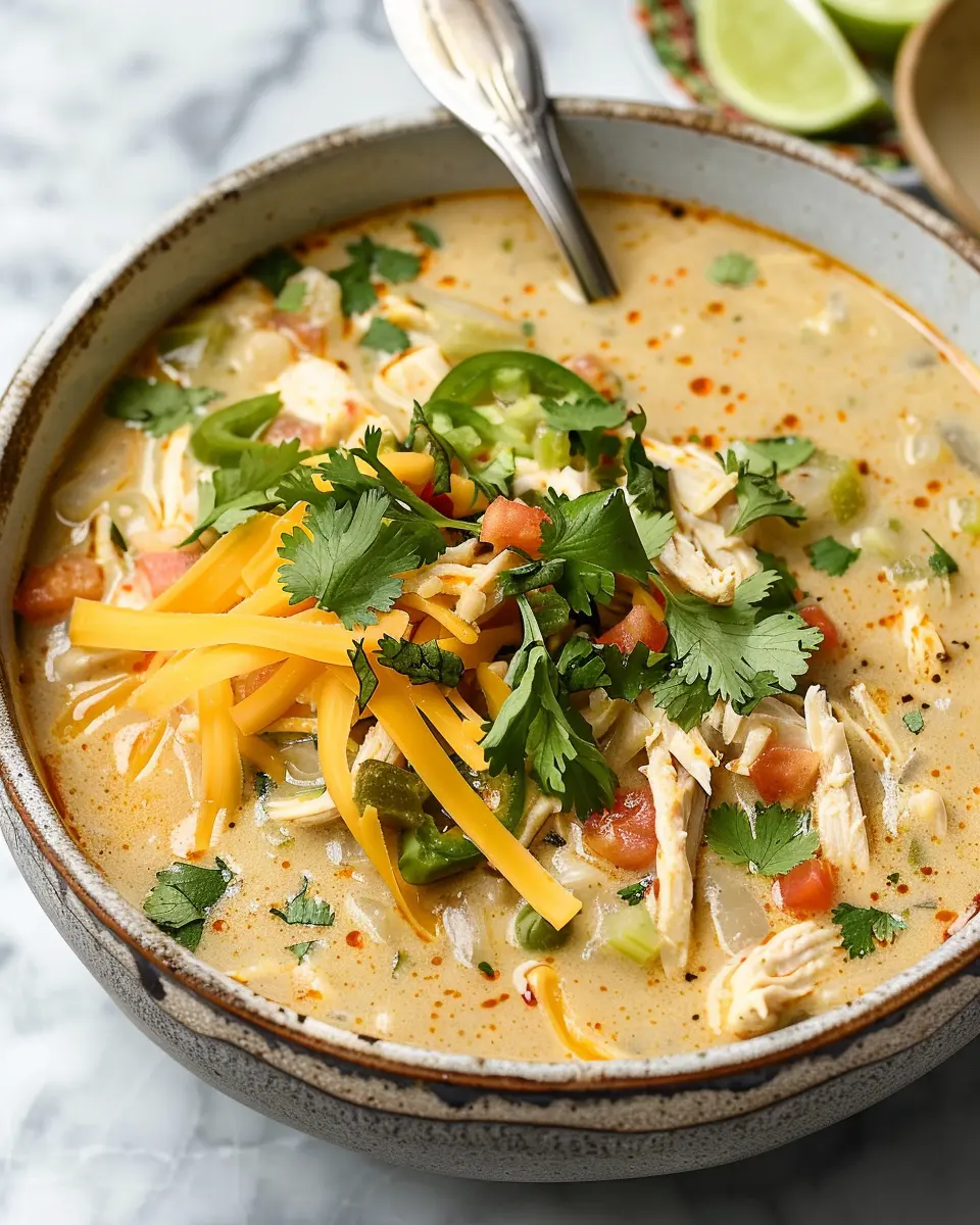 Creamy Green Chicken Enchilada Soup: Easy Comfort in a Bowl