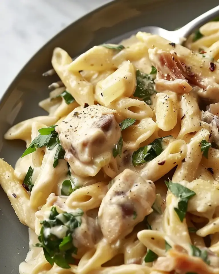 Slow Cooker Creamy Tuscan Pasta