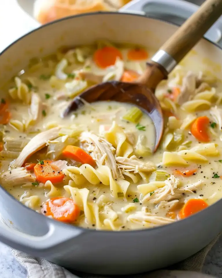 Easy Creamy Chicken Noodle Soup