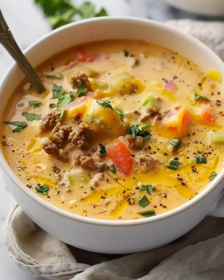 Cheeseburger Soup