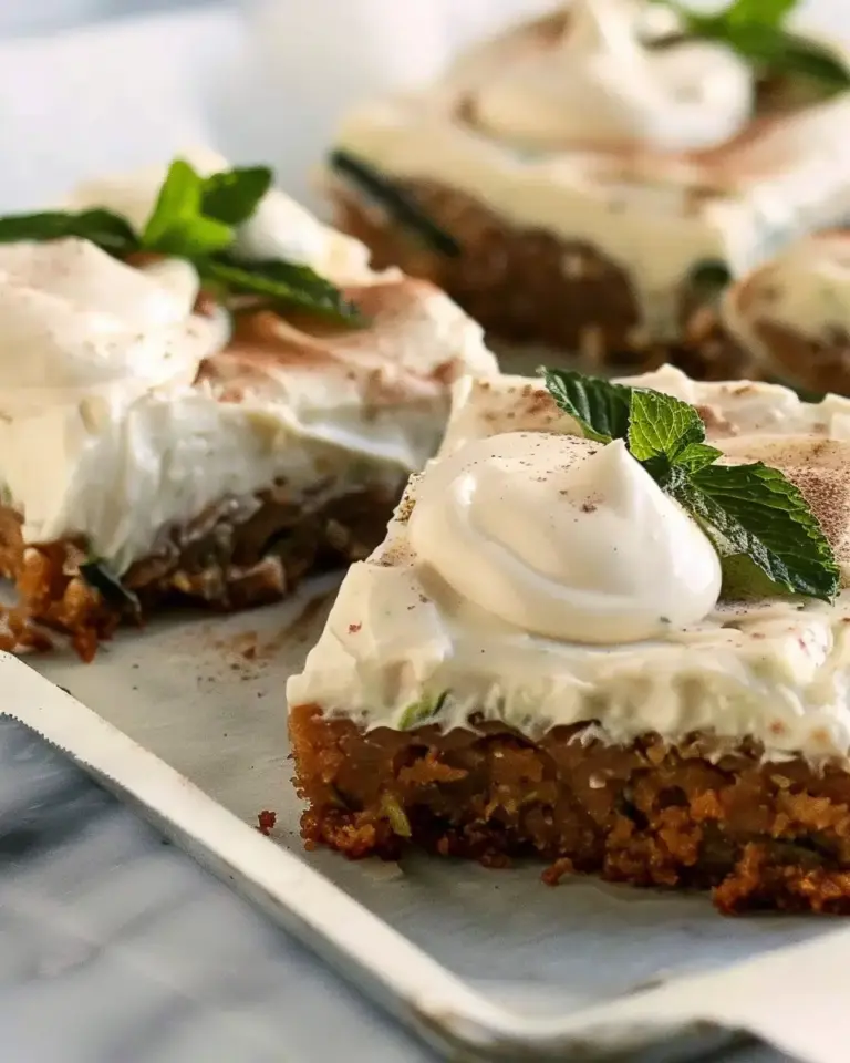 Zucchini Bars with Spice Frosting