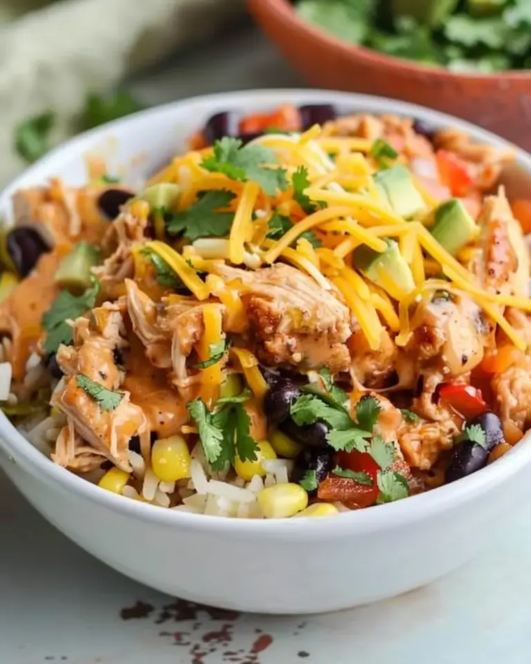 Chicken Burrito Bowl (Slow Cooker)