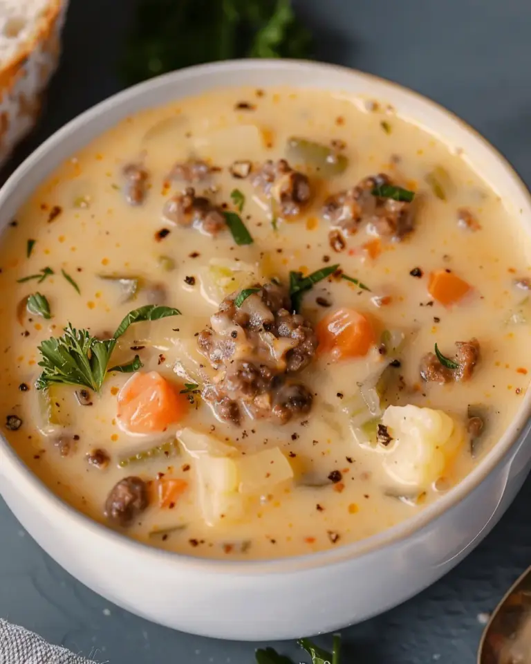 Easy Cheeseburger Soup