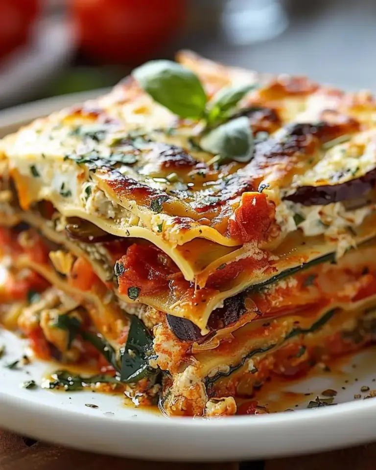 Layered Mediterranean Vegetable Lasagna