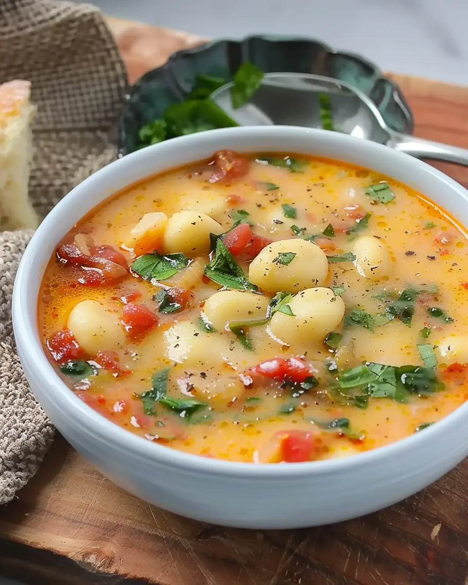 Loaded Gnocchi Soup: Indulgent Comfort with Turkey Bacon and Chicken Ham
