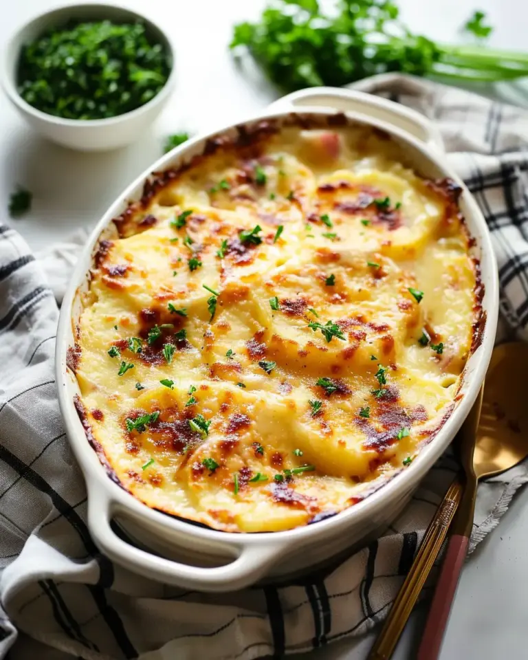 Potato and Ham Au Gratin