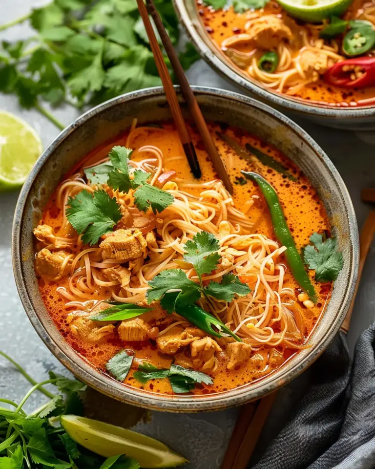 Thai Red Curry Noodle Soup