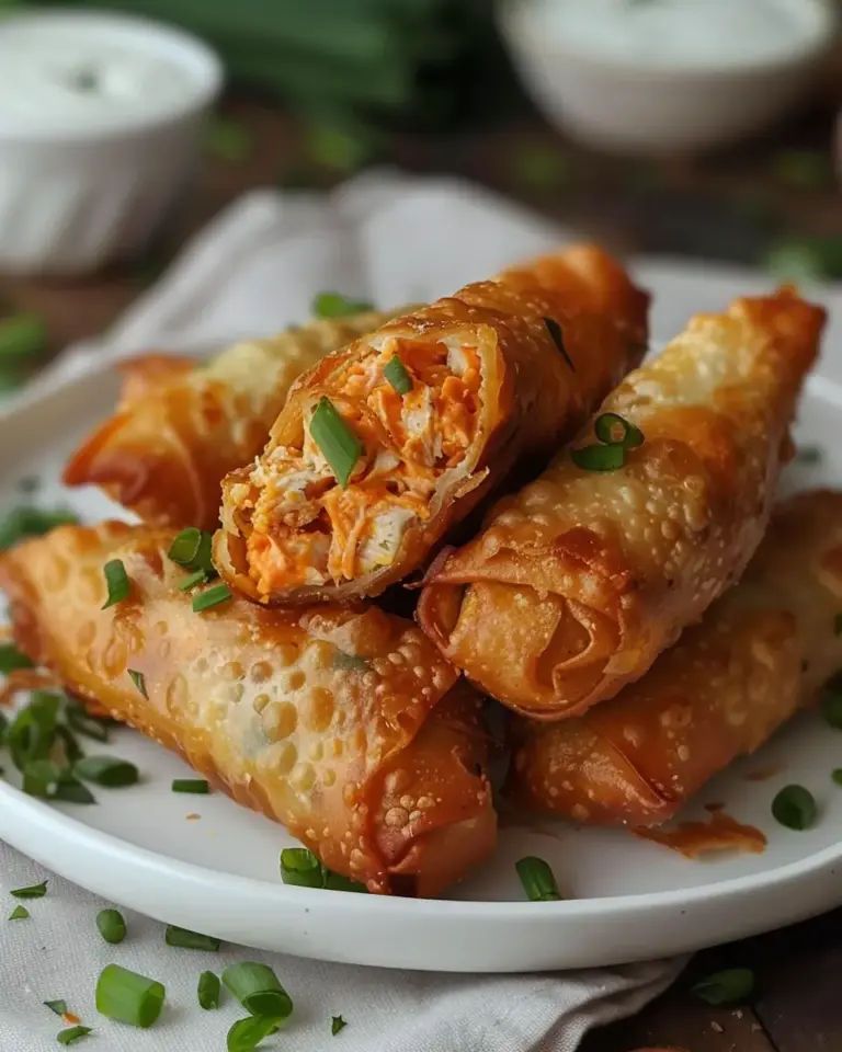 Buffalo Chicken Egg Rolls