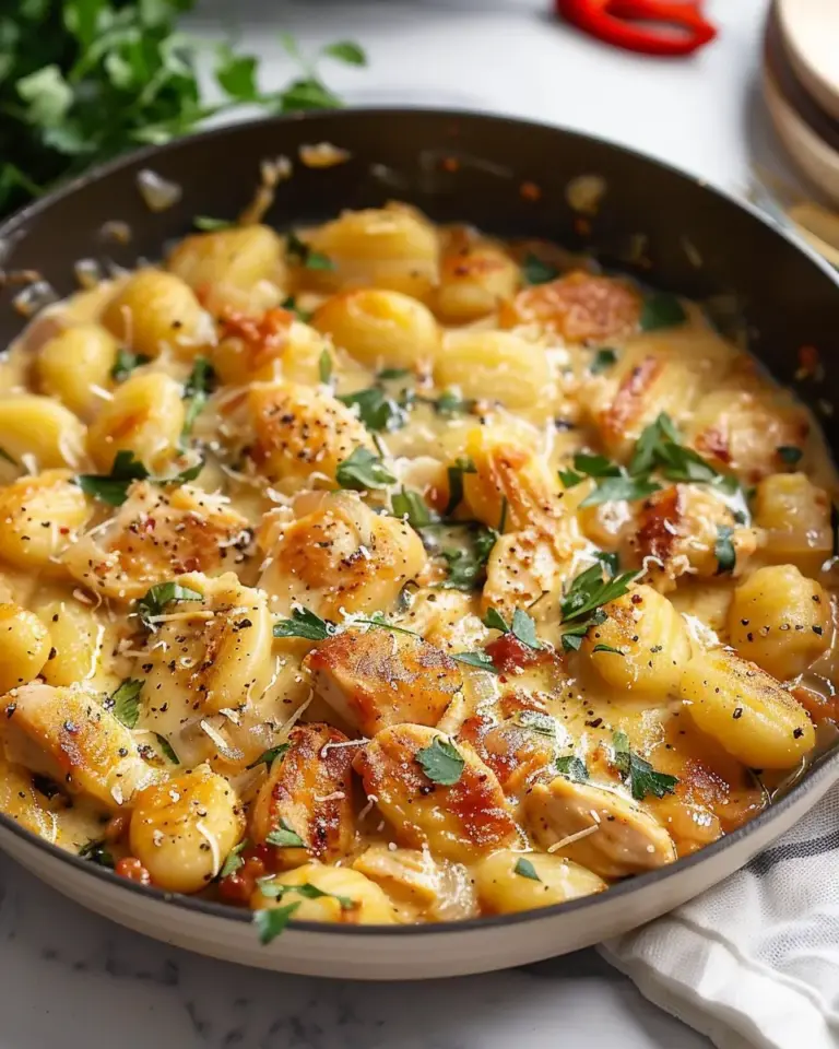 Garlic Chicken Gnocchi Skillet