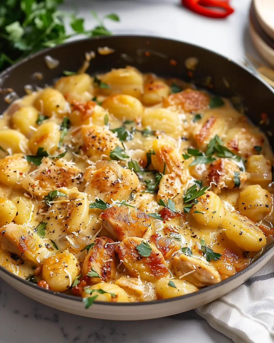 Garlic Chicken Gnocchi Skillet: Easy Comfort Food Delight