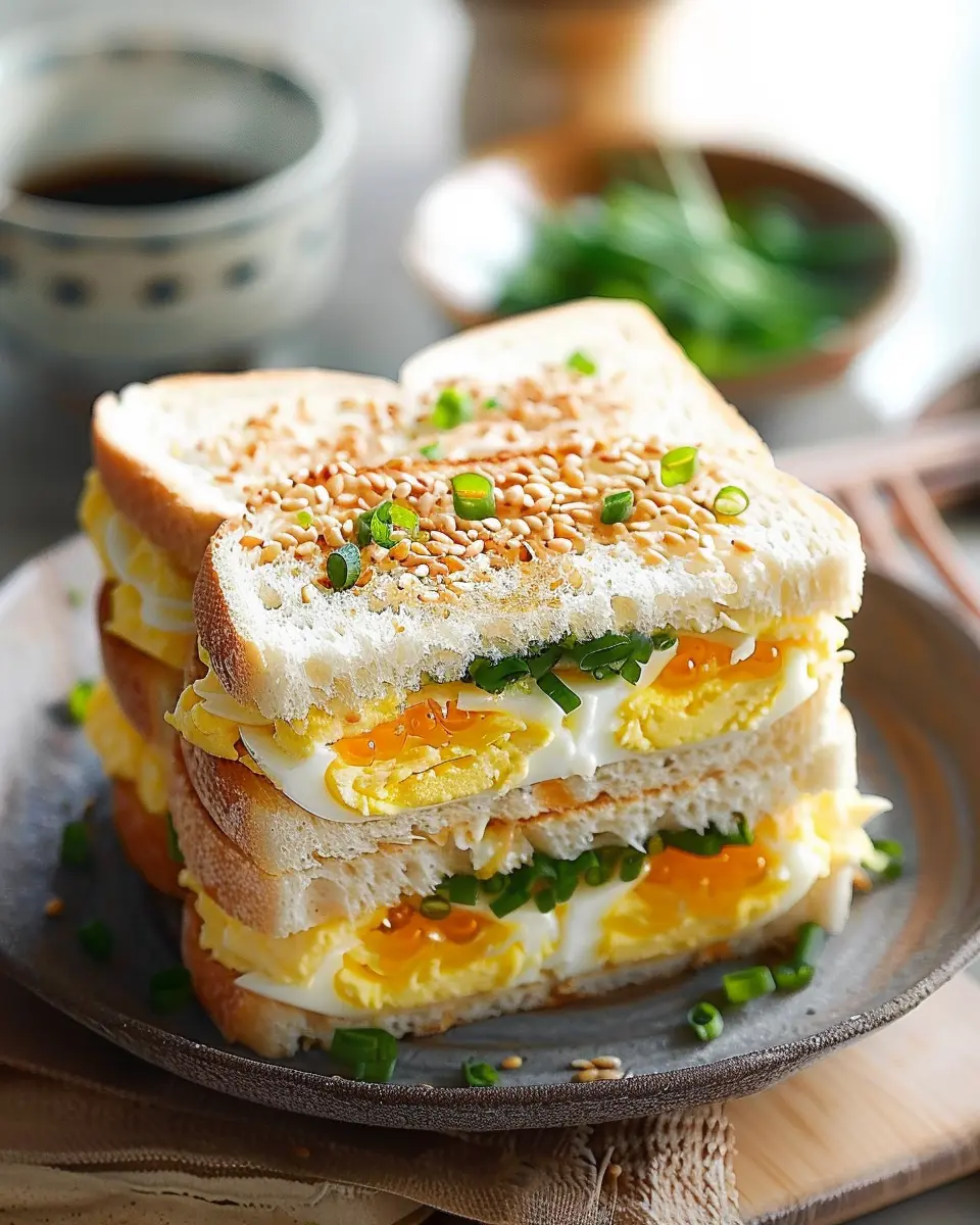 Japanese Egg Sandwich: Easy Tamago Sando with Turkey Bacon