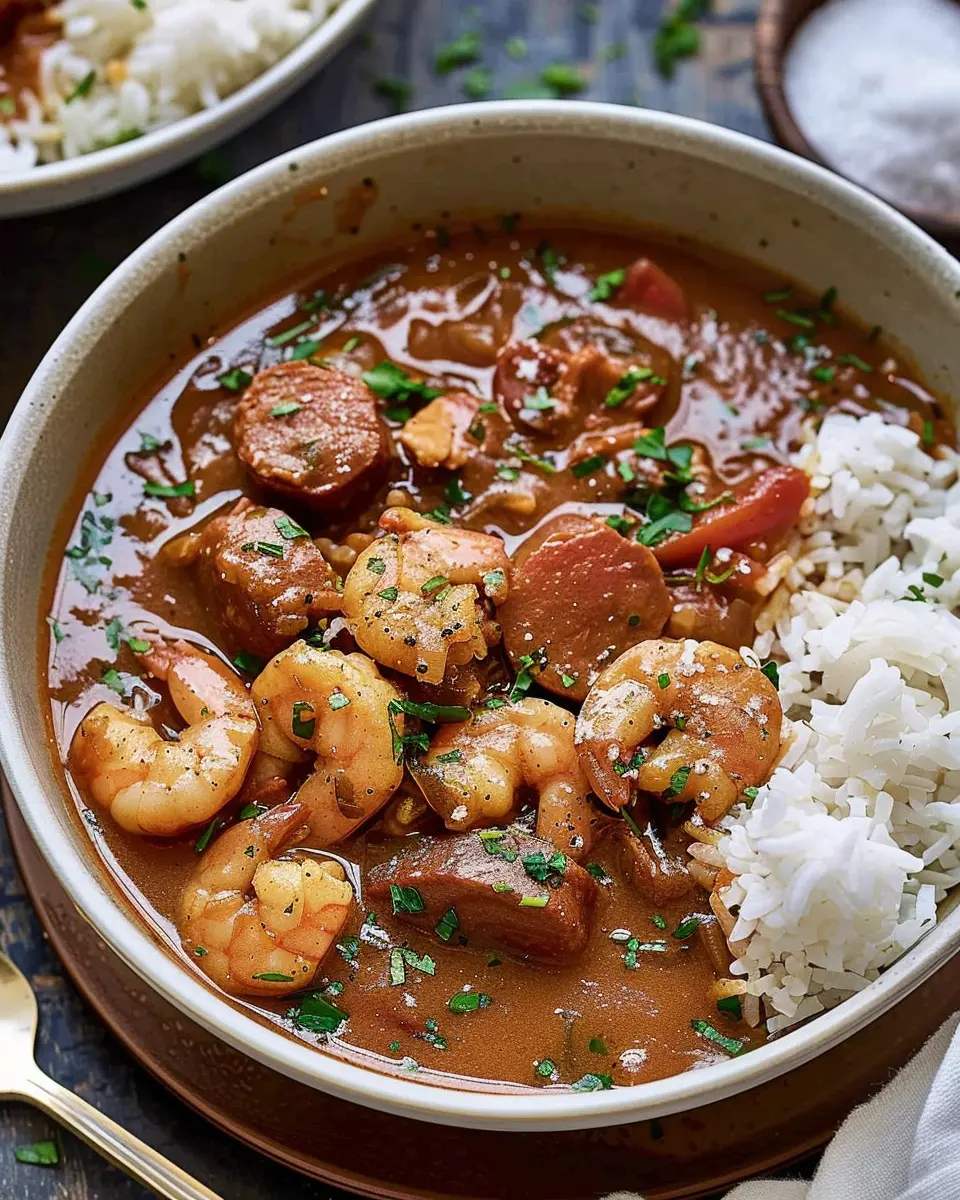 Gumbo Recipe: Indulgent Turkey Bacon and Chicken Ham Delight