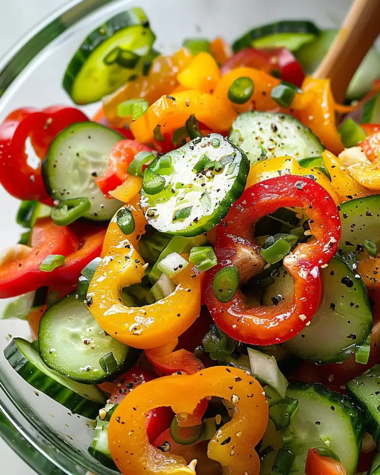 Cucumber and Bell Pepper Salad