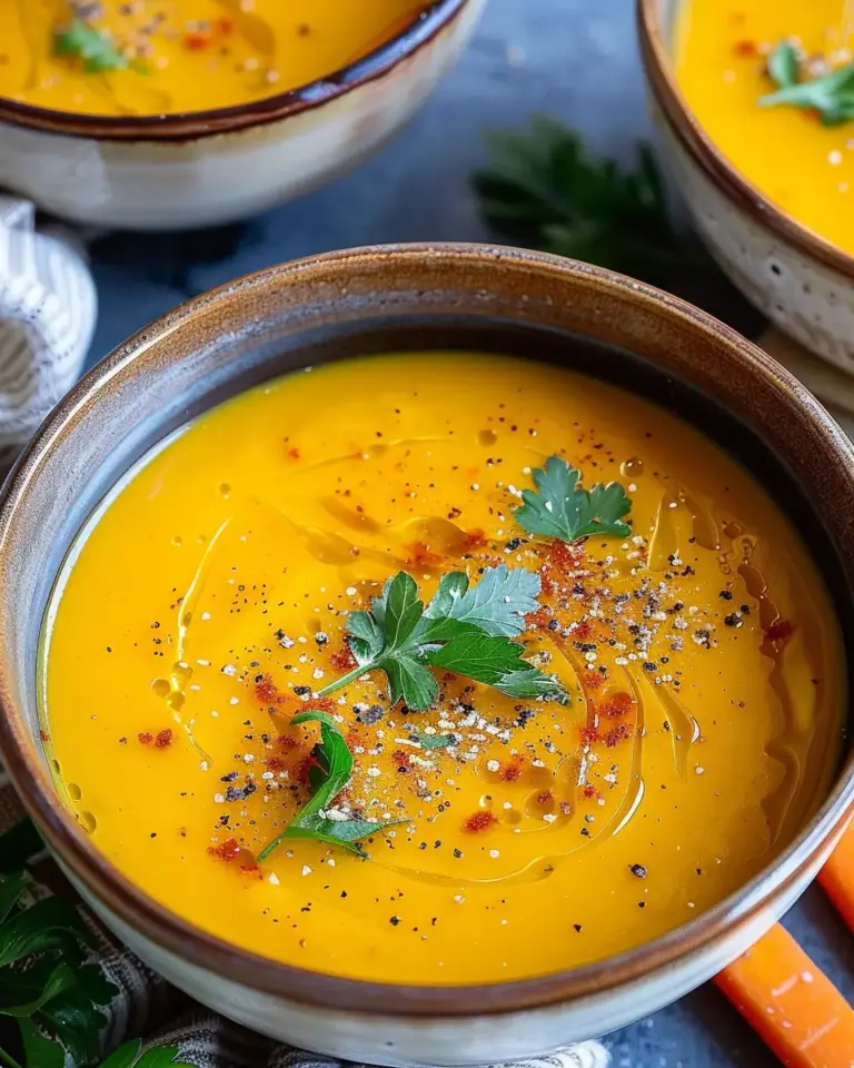Spiced Carrot and Lentil Soup