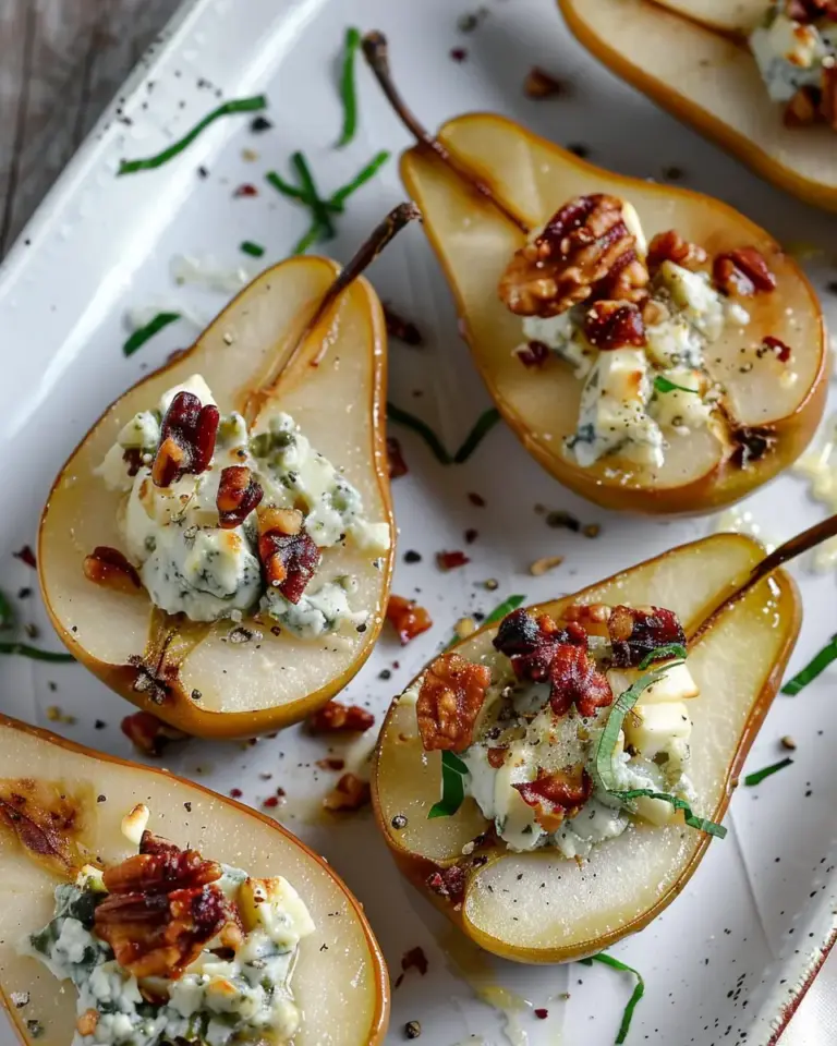 Blue Cheese Stuffed Pears