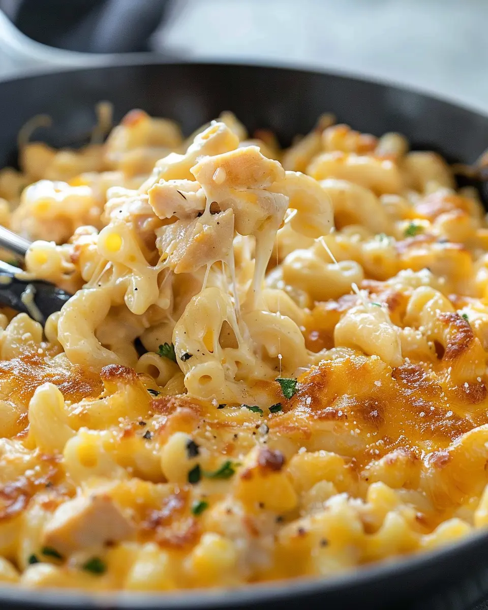 Chicken Mac And Cheese: Easy Turkey Bacon and Chicken Ham Twist