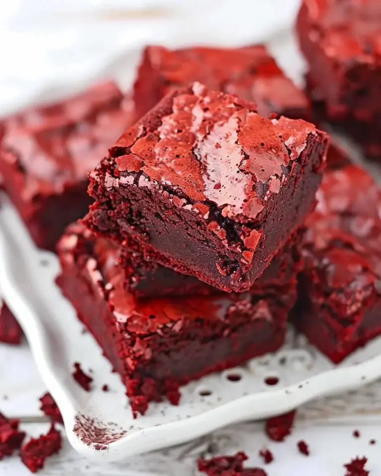 Best Homemade Red Velvet Brownies