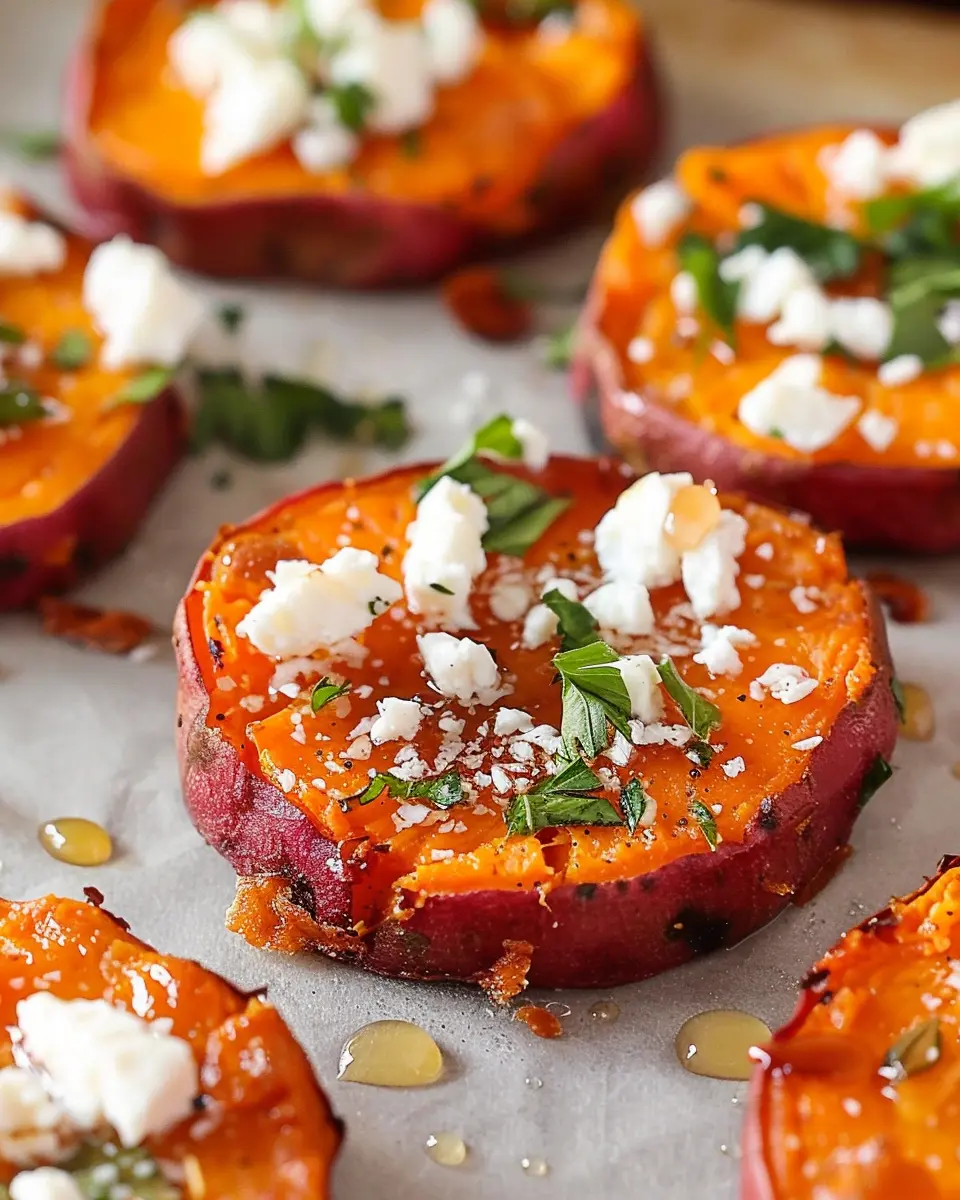 Sweet Potato Bites: Easy Recipe with Honey and Feta Bliss