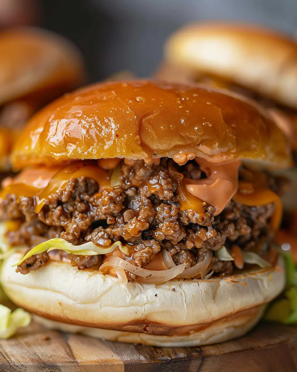 Big Mac Sloppy Joes: Indulgent Twist with Secret Sauce and Turkey Bacon