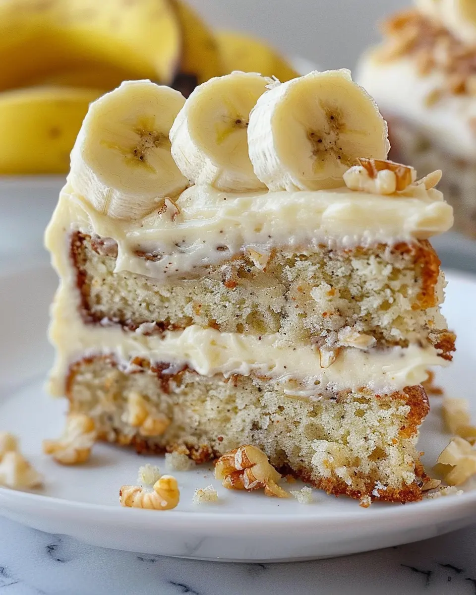 Amazing Banana Bread Cake with Cream Cheese Frosting Bliss