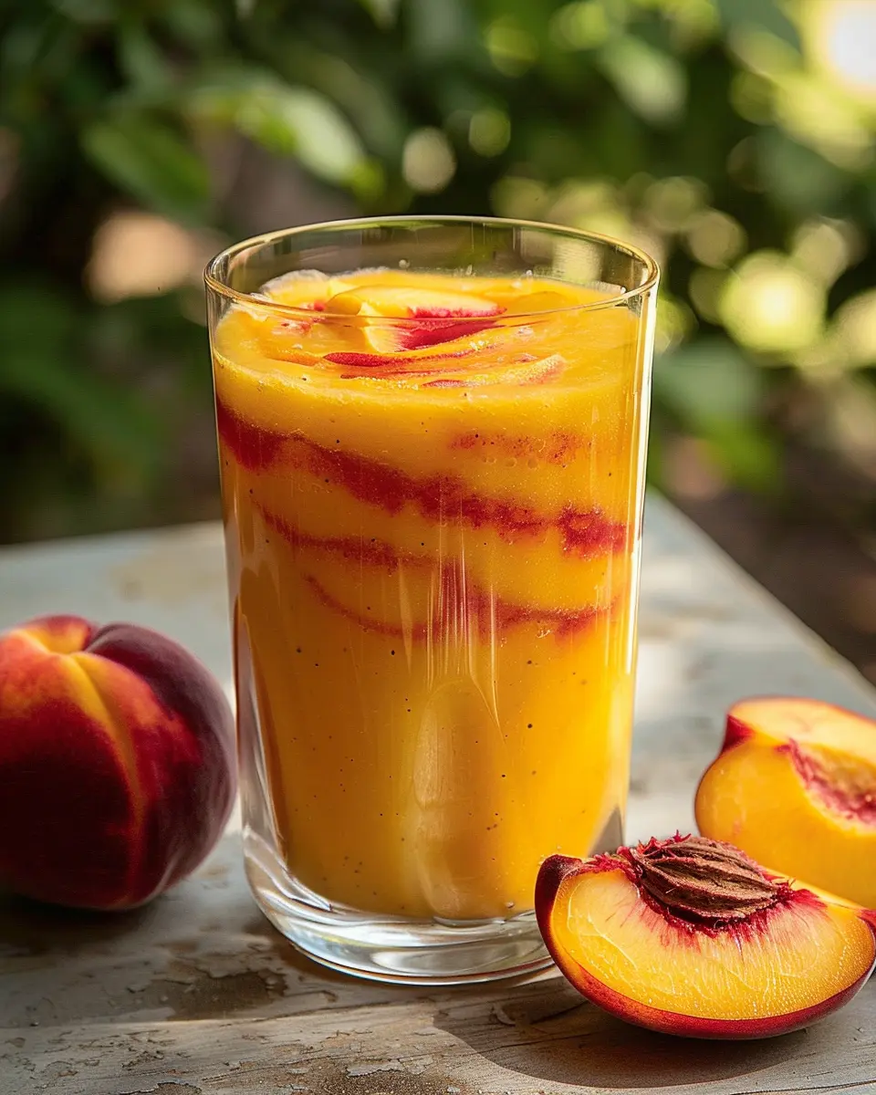 Golden Peach Sunrise Smoothie: A Refreshing Start to Your Day