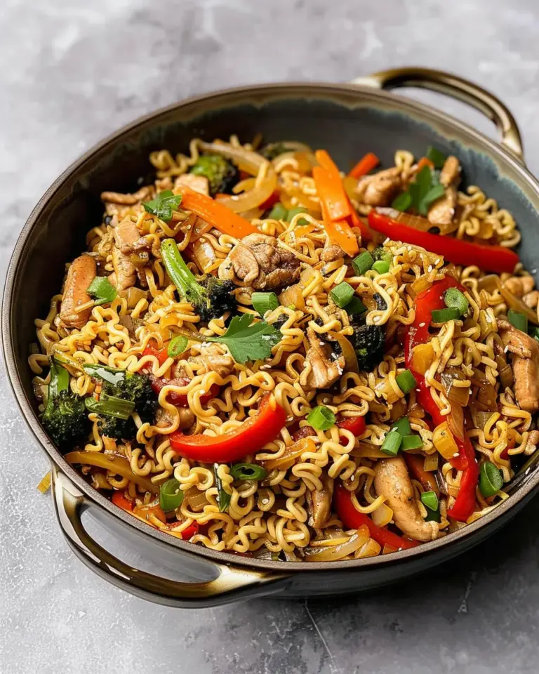 Easy Chicken Ramen Stir Fry