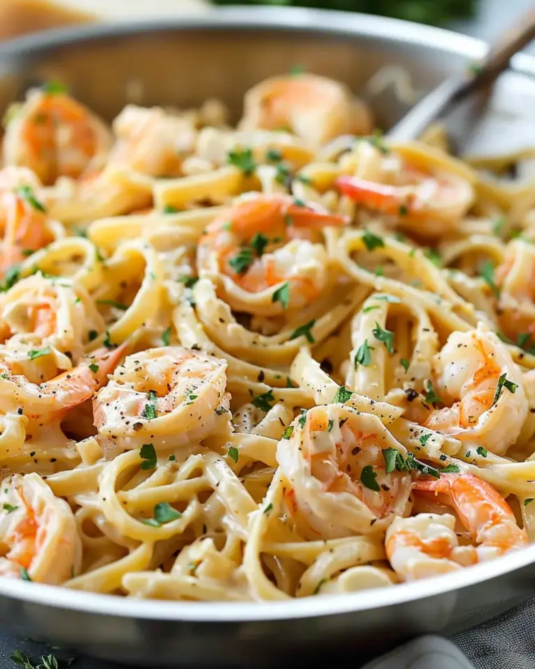 Creamy Garlic Shrimp Pasta