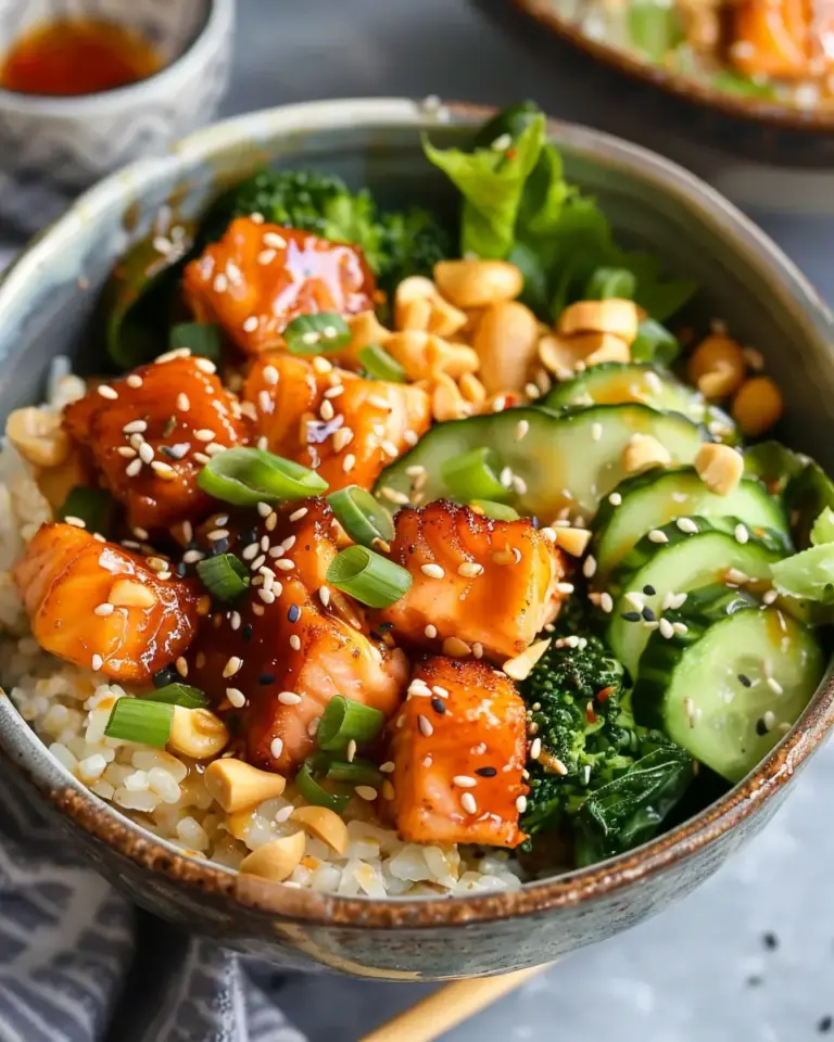 Crispy Bang Bang Salmon Bites Bowls