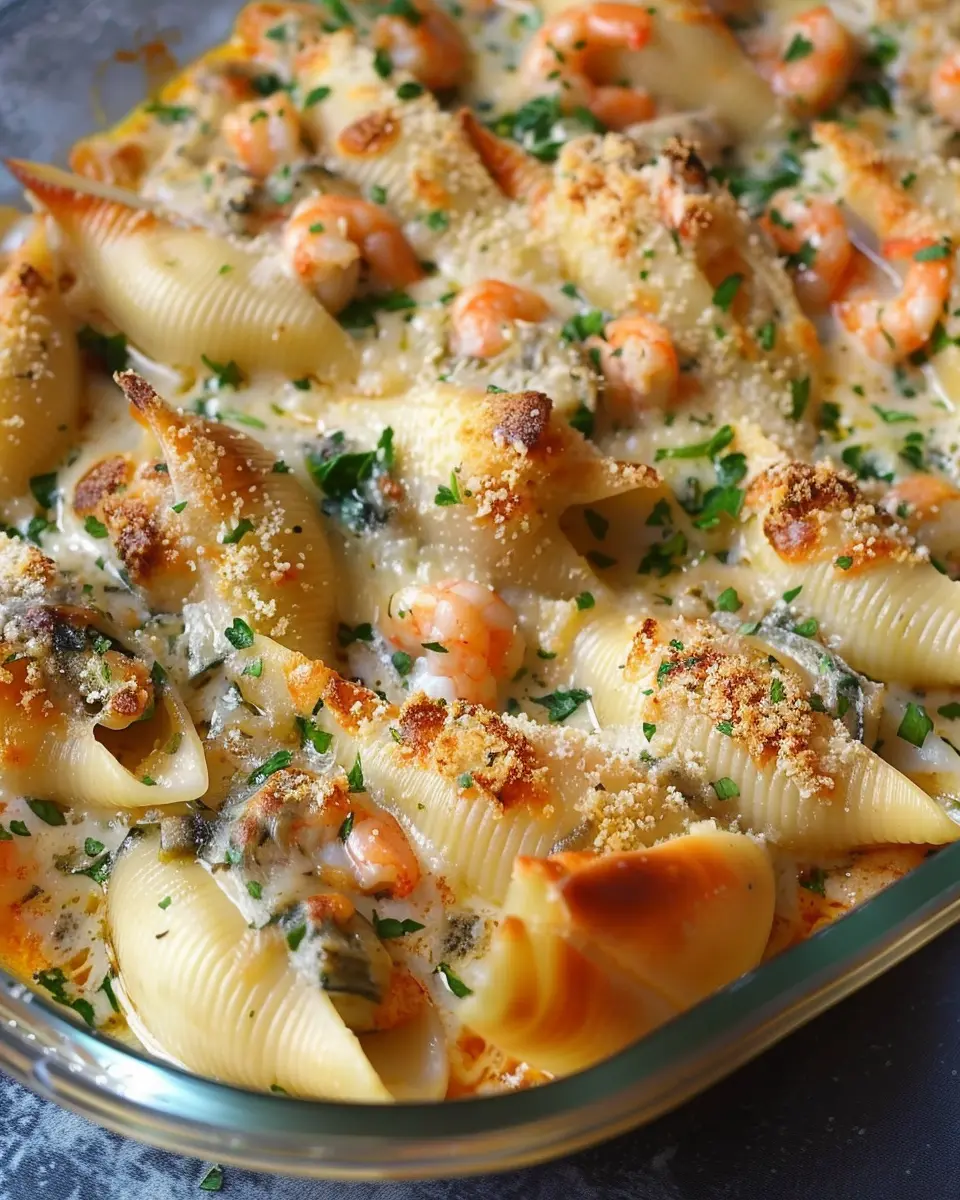 Seafood Stuffed Shells: Indulgent Shrimp and Crab Delight