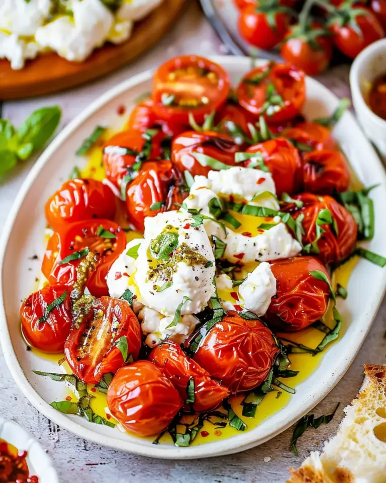 Roasted Tomatoes with Burrata