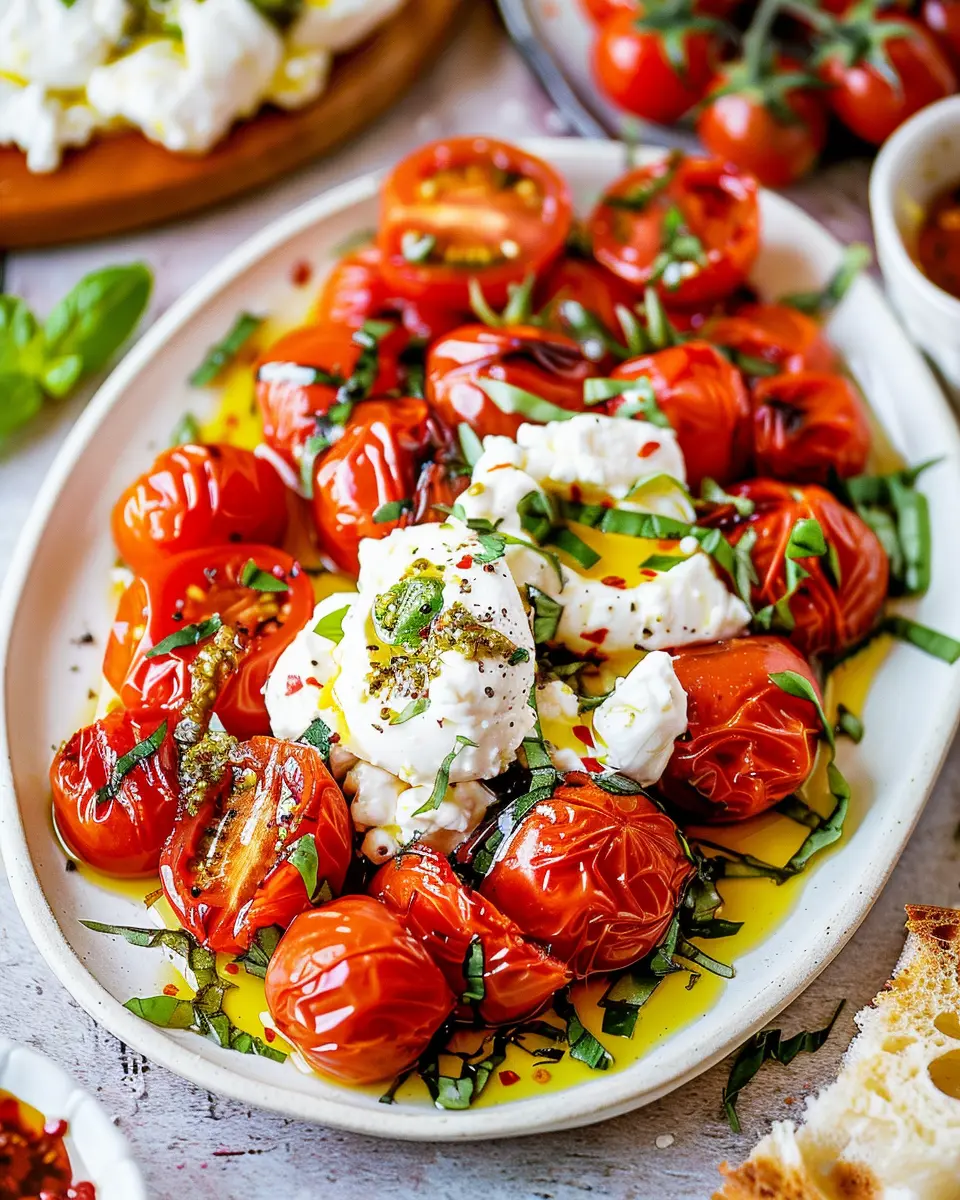 Roasted Tomatoes with Burrata: A Juicy Delight for Home Chefs
