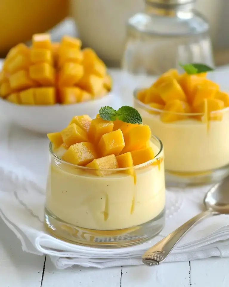 Creamy Mousse Recipe with Mangoes and Cream