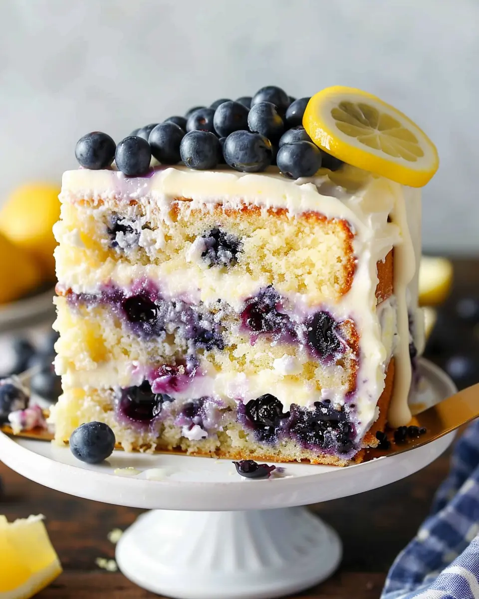 Lemon Blueberry Layer Cake: Easy Recipe for Fresh Summer Delights