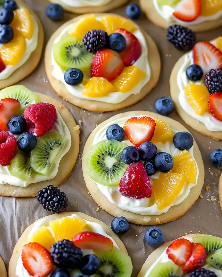 Sugar Cookie Fruit Pizzas
