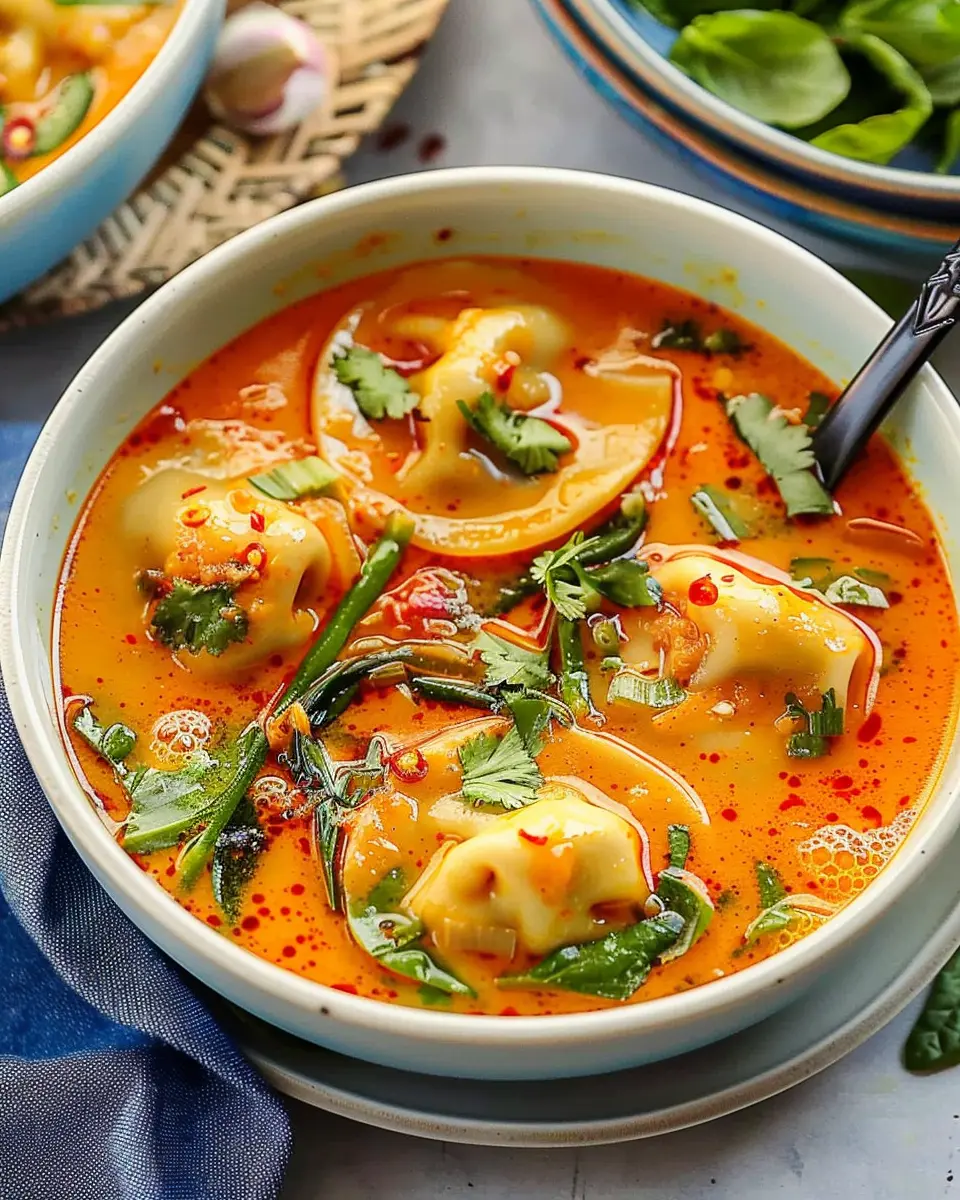 Red Curry Dumpling Soup: A Comforting Indulgence at Home