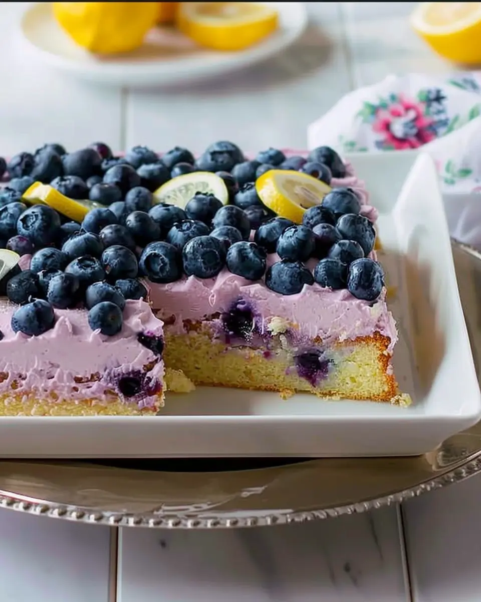 Lemon-Blueberry Sheet Cake: Easy, Bright, and Irresistibly Delicious