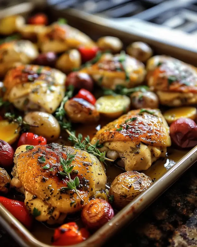 Sheet Pan Garlic Butter Chicken in 45 Minutes – Irresistible!
