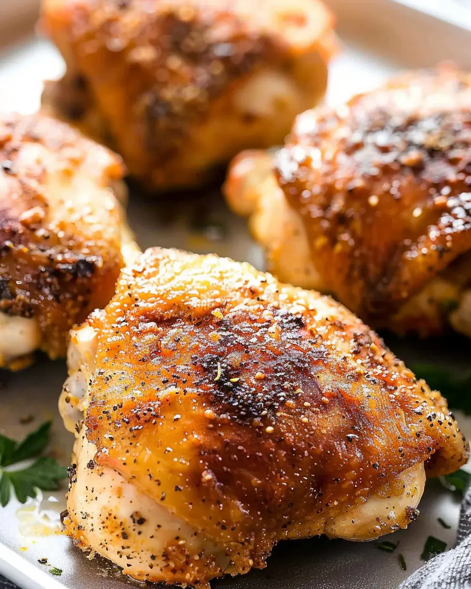 Crispy Baked Chicken Thighs: Easy and Flavorful Comfort Food