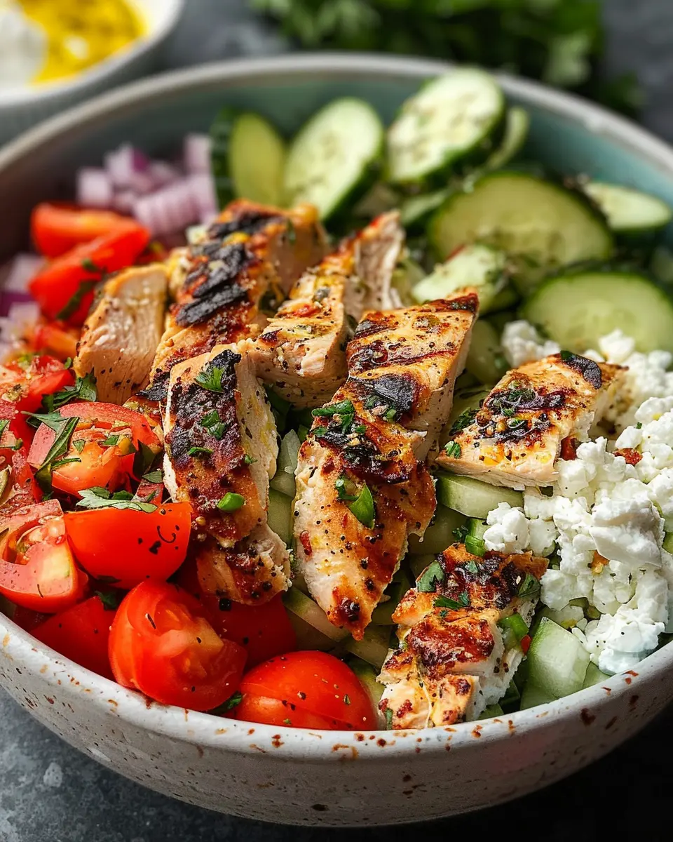 Greek Chicken Bowls: Easy and Delicious Mediterranean Meal