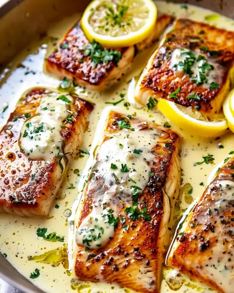 Mahi Mahi Fish in Lemon Garlic Cream Sauce