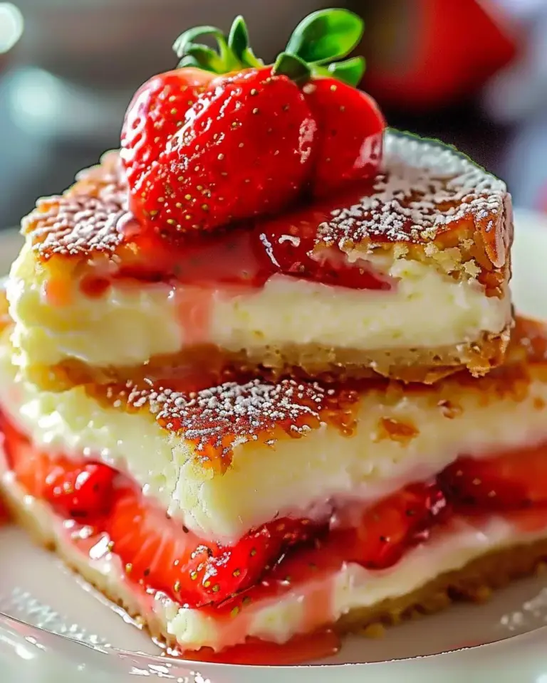 Crispy Strawberry Cheesecake DelightS