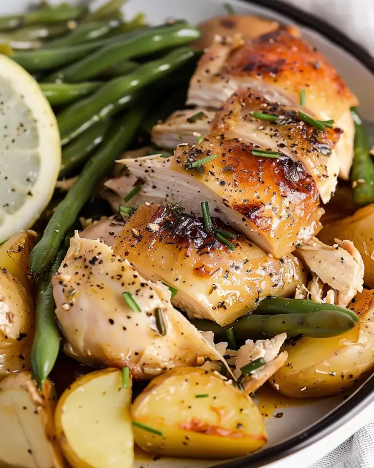 Slow Cooker Chicken and Potatoes with Green Beans